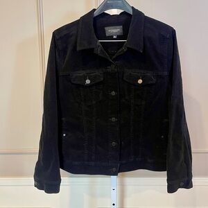 Liverpool XL Corduroy Classic Jacket Black Trucker Moto Jean Jacket Timeless